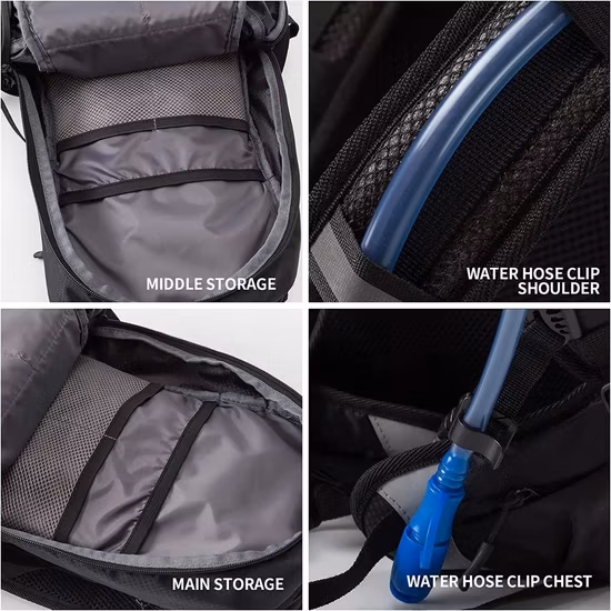 2L tragbare Wasserblase Wassertank Fahrrad Radfahren Kamel Wasserbeutel Trinkblase Rucksäcke Camping Wandern Sport Wasserbeutel